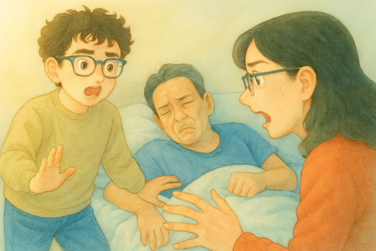 突然倒れたダーリン