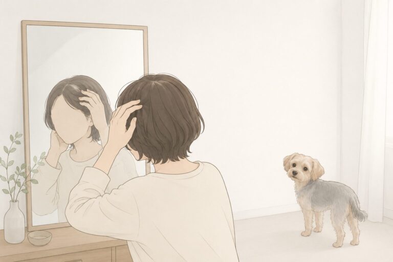 髪の分け目を変えたくなる時