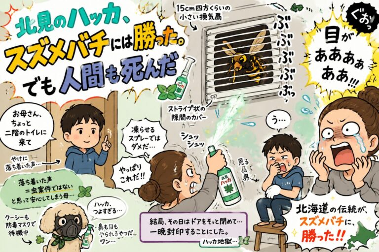 北見のハッカ、スズメバチには勝った。でも人間も死んだ