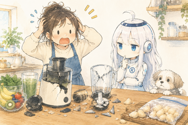 Rのひとりごと12 ― 二日連続で「砕く機械」を壊した人 —
